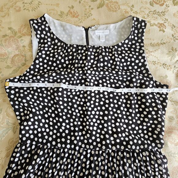Charter Club Black White Polka Dot Dress Women’s Plus Size 16 - Picture 3 of 6